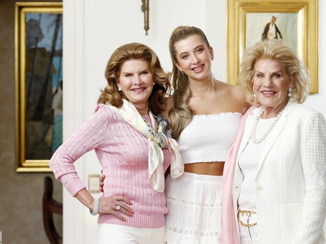 Keri Craig-Lee, daughter Cartier Craig-Lee and grandmother Dianne Craig at home in Ascot in March 2018. Picture: AAP Image/Josh Woning.