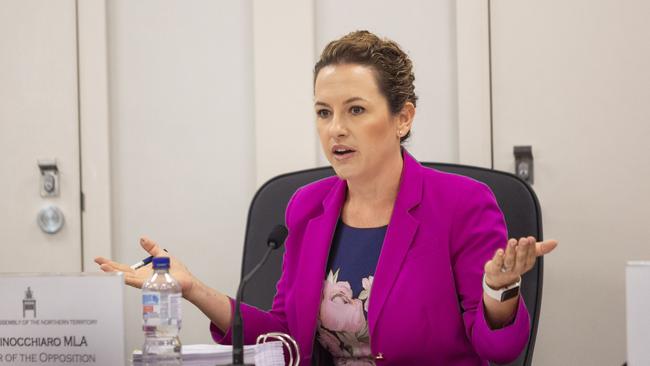 Opposition Leader Lia Finocchiaro labelled talks of a leadership spill in the CLP “unfounded and baseless lies”. Picture: Floss Adams.