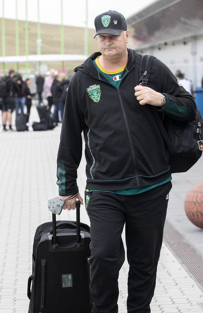 JackJumpers coach Scott Roth returns to Hobart after their loss to the Sydney Kings. Picture: Chris Kidd