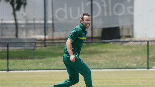 Spotswood bowler Dan Schuppan. Picture: Valeriu Campan