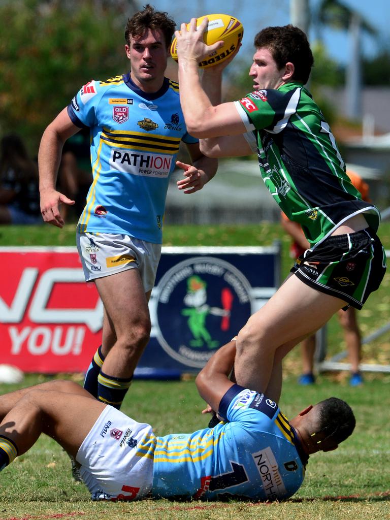 Ben Condon in action for the Townsville Blackhawks in the Hastings Deering Colts competition. Picture: Evan Morgan