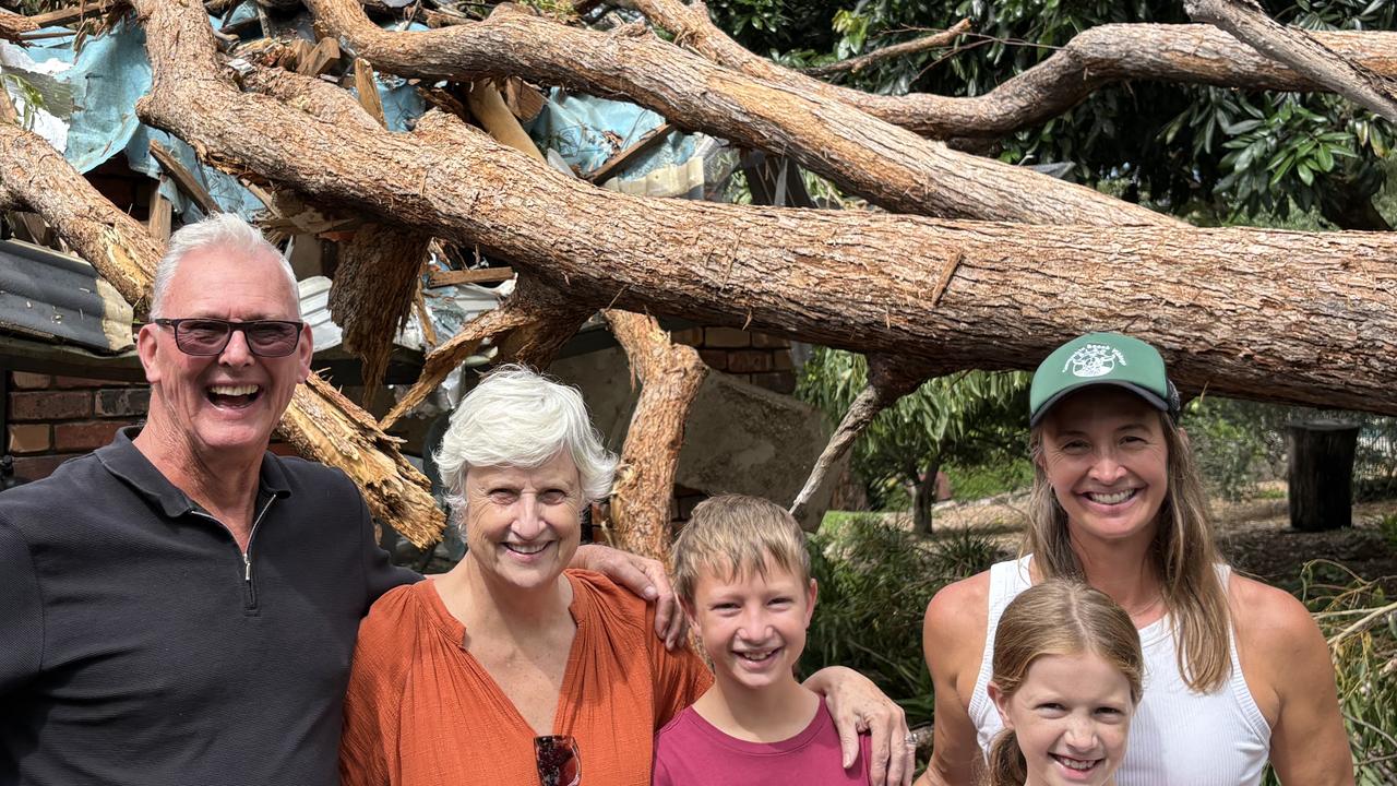 Olympian’s family home smashed by Cyclone Alfred