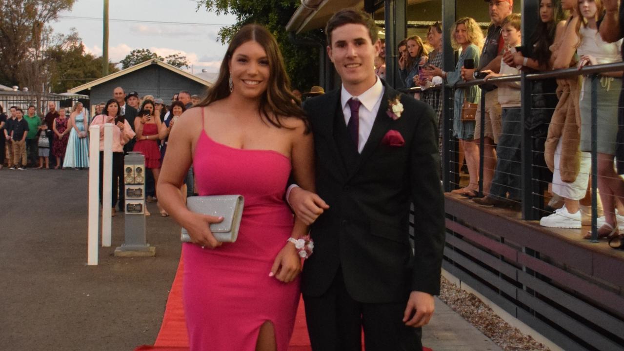 Abbey Franz and Benjamin Trebbin at Dalby State High School's Formal 2022