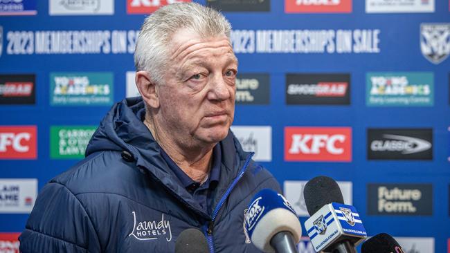 Bulldogs football boss Phil Gould was keen to bring Justin Holbrook to Canterbury. Picture: Julian Andrews