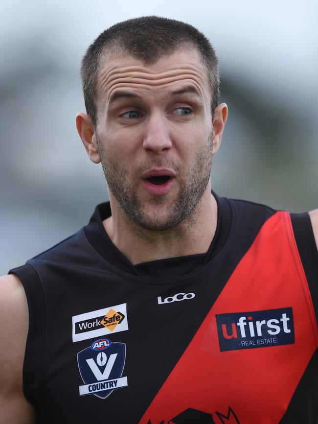 Frankston Bombers coach Beau Muston, who played 13 games for Hawthorn. Picture: Chris Eastman