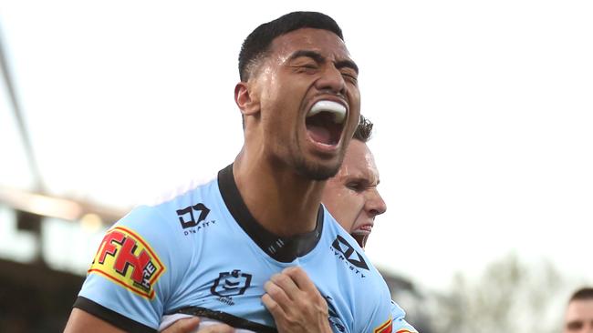 Ronaldo Mulitalo is hoping to snare a spot in the Maroons squad. Picture: Getty Images