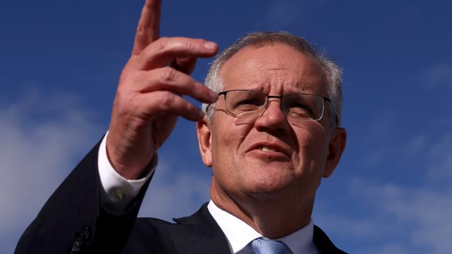 Prime Minister Scott Morrison starts the race with 76 seats. Picture: Asanka Ratnayake/Getty Images.