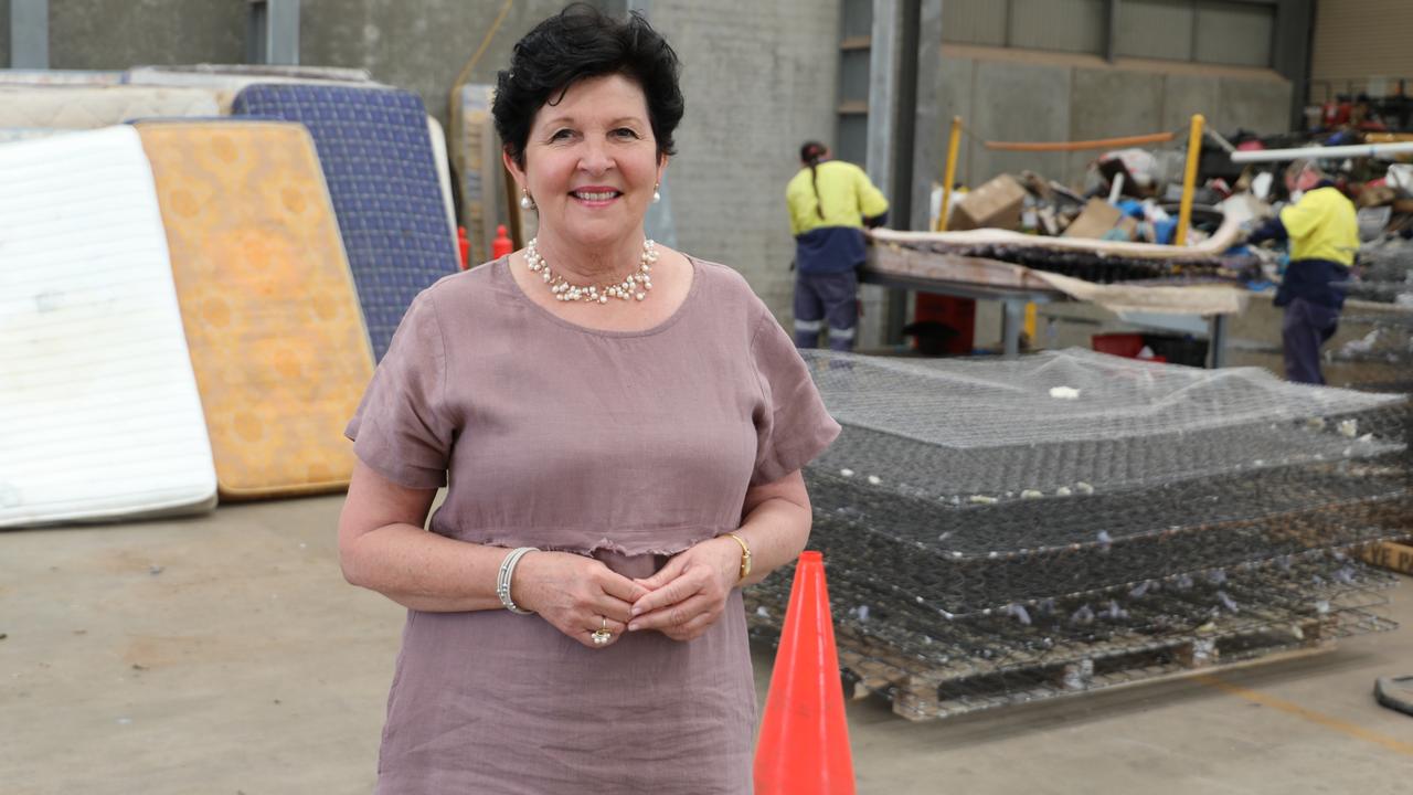 Council water and waste portfolio leader Cr Nancy Sommerfield is welcoming the new services at the Kleinton Waste Management Facility, including mattress recycling.