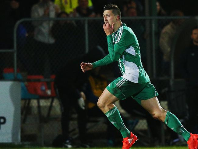 Boland celebrates his goal. Picture: Getty