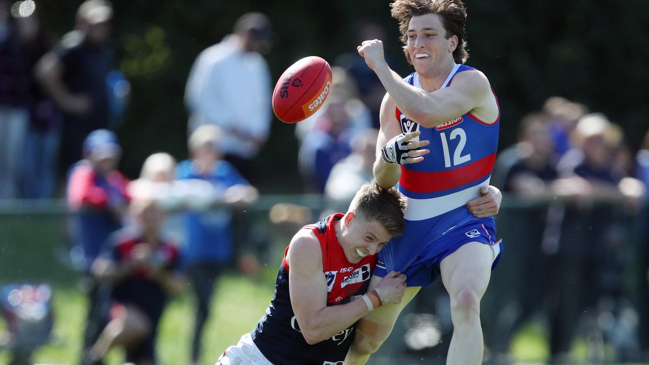 Harvey Gallagher in action in the VFL. Picture: David Crosling