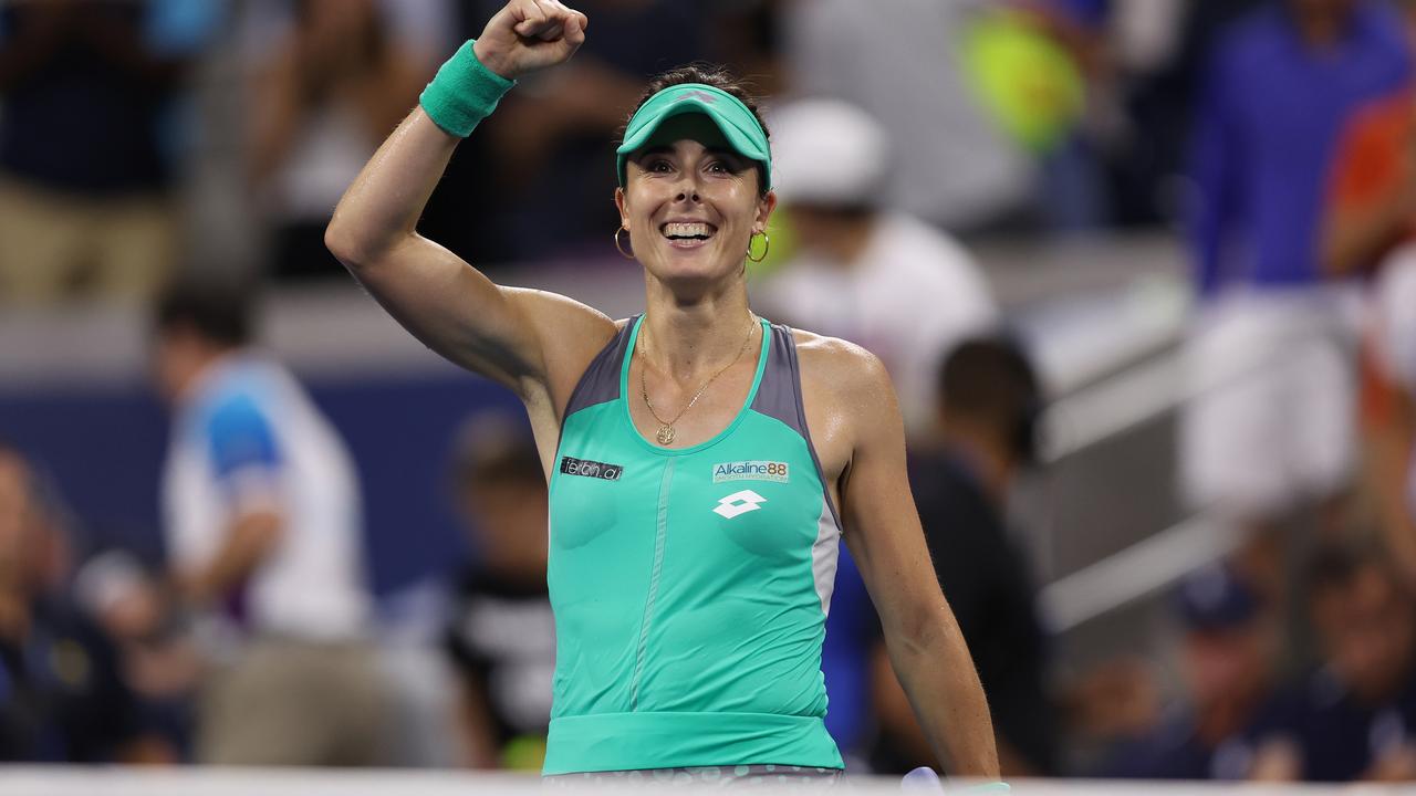 Alize Cornet of France. Photo by Julian Finney/Getty Images