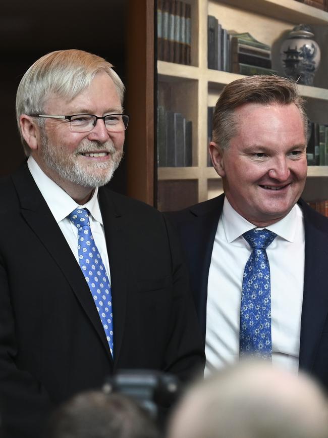 Kevin Rudd and Chris Bowen