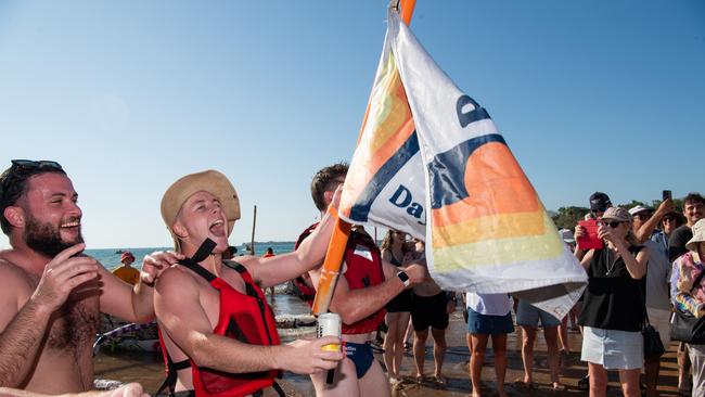 Better Beer wins the Battle of Mindil at the Darwin Beer Can Regatta at Mindil Beach, 2024. Picture: Pema Tamang Pakhrin