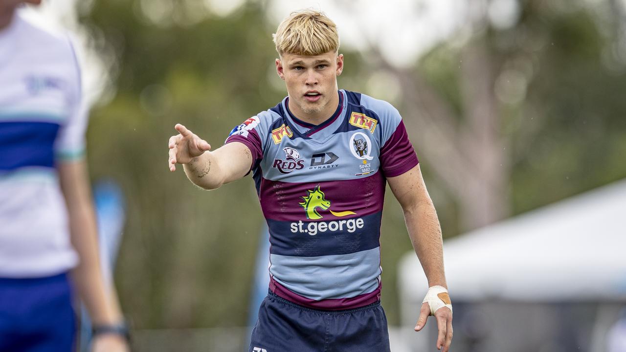 Sunshine Coast Grammar product Louis Werchon has enjoyed a big pre-season with the Queensland Academy of Sevens and Queensland Reds. Picture: Brendan Hertel/QRU