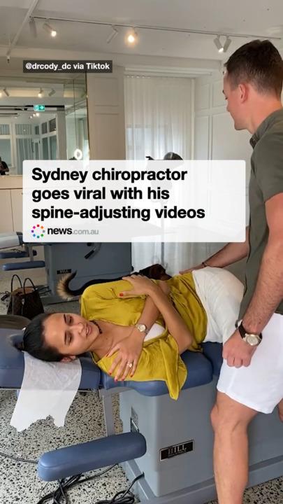 Sydney chiropractor goes viral with his spine-adjusting videos