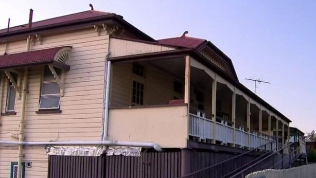 A man has allegedly been stabbed at a government housing building in Ipswich. Picture: 9 News Qld