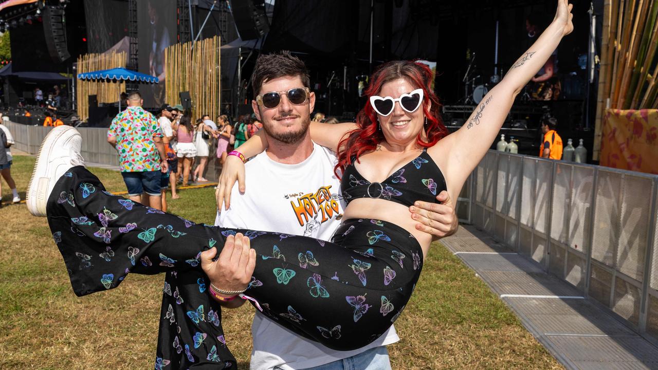 Carey shot Nic Dawson and Imogen Roads at the Bass in the Grass 2025. Picture: Pema Tamang Pakhrin
