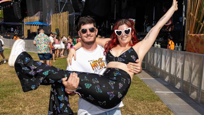 Carey shot Nic Dawson and Imogen Roads at the Bass in the Grass 2025. Picture: Pema Tamang Pakhrin