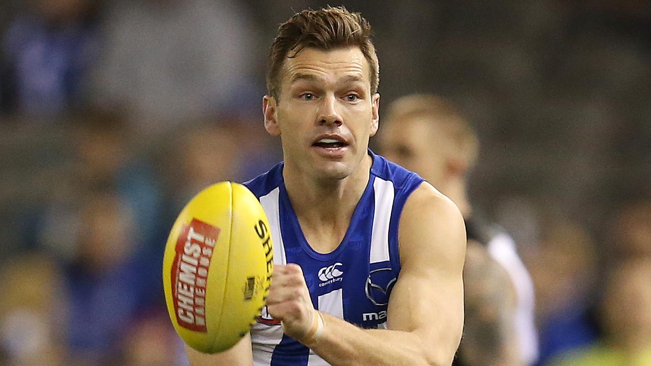 North Melbourne’s Shaun Higgins has revealed he offered to put himself up for trade if that was best for the club. Picture: Michael Klein