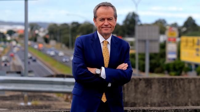 Bill Shorten said he was “convinced of the link” between safety and truck drivers’ remuneration. Picture: Tim Marsden