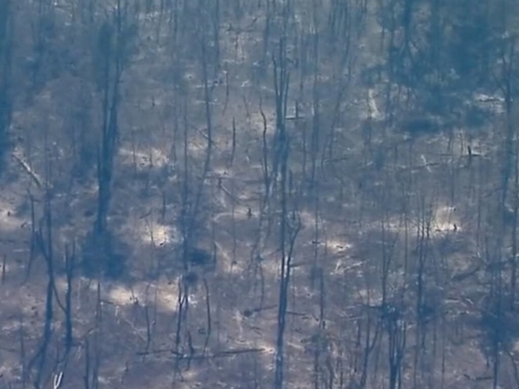 Bushfires continue to burn in the Western Downs region. Picture: 9 News Queensland