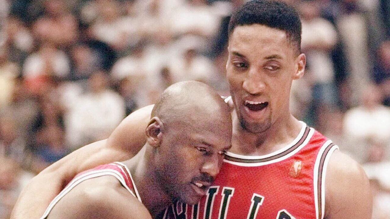 The first two episodes focused on Scottie Pippen alongside MJ. (AP Photo/Tom Cruze) /basketball