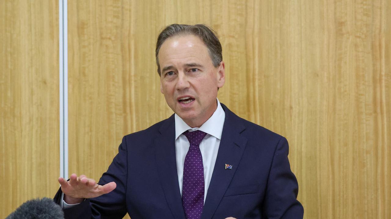 Former Health Minister Greg Hunt NCA NewsWire /Brendan Beckett