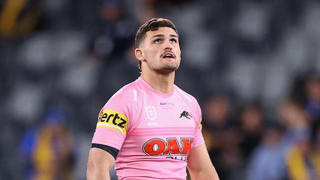 Nathan Cleary of the Panthers. Photo by Cameron Spencer/Getty Images