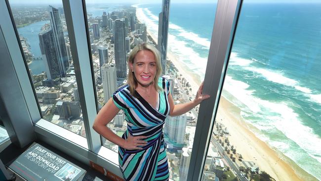 Tourism Minister Kate Jones announcing the Government will push forward to test the market for a second casino licence on the Gold Coast. Picture Glenn Hampson.