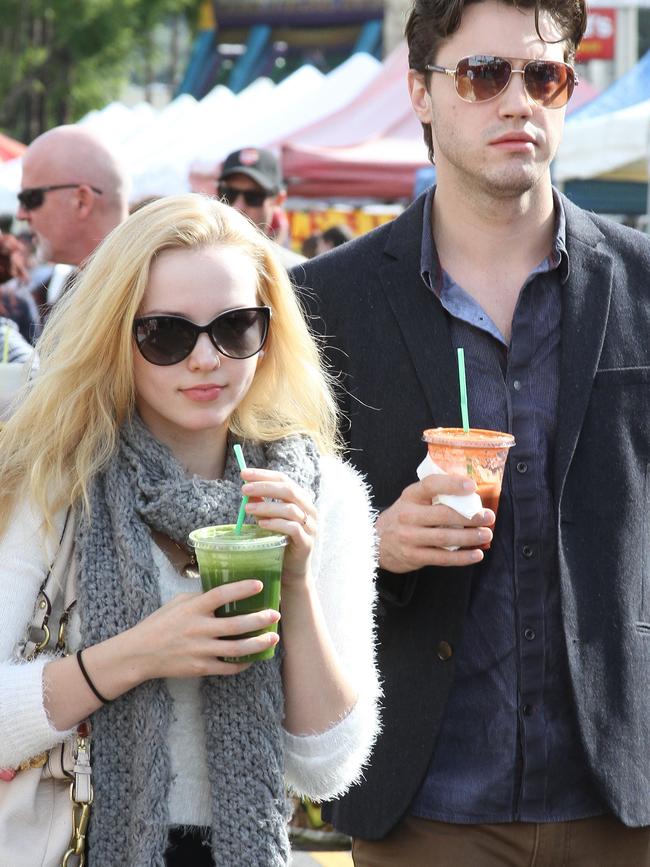 The pair met on the Liv and Maddie show and got engaged in 2016. Picture: Backgrid