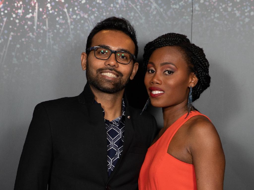 Dharmesh Jadav and Cynthia Nimely were among more than 500 guests who welcomed the new year in grand style with a glittering New Year’s Eve Gala Ball at the Adelaide Convention Centre. 