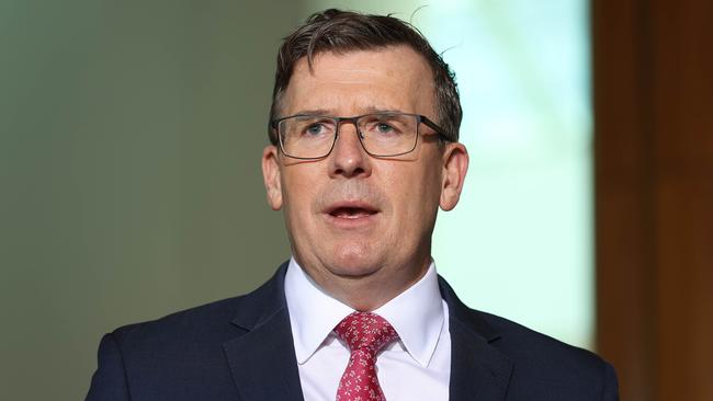 Alan Tudge criticised the proposal for supporting ‘ideology over evidence’ and presenting an ‘overly negative view’ of the nation in the study of history and civics. Picture: Gary Ramage