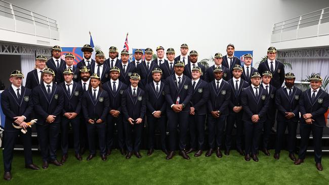 The Australia Wallabies in Saint-Etienne, France.