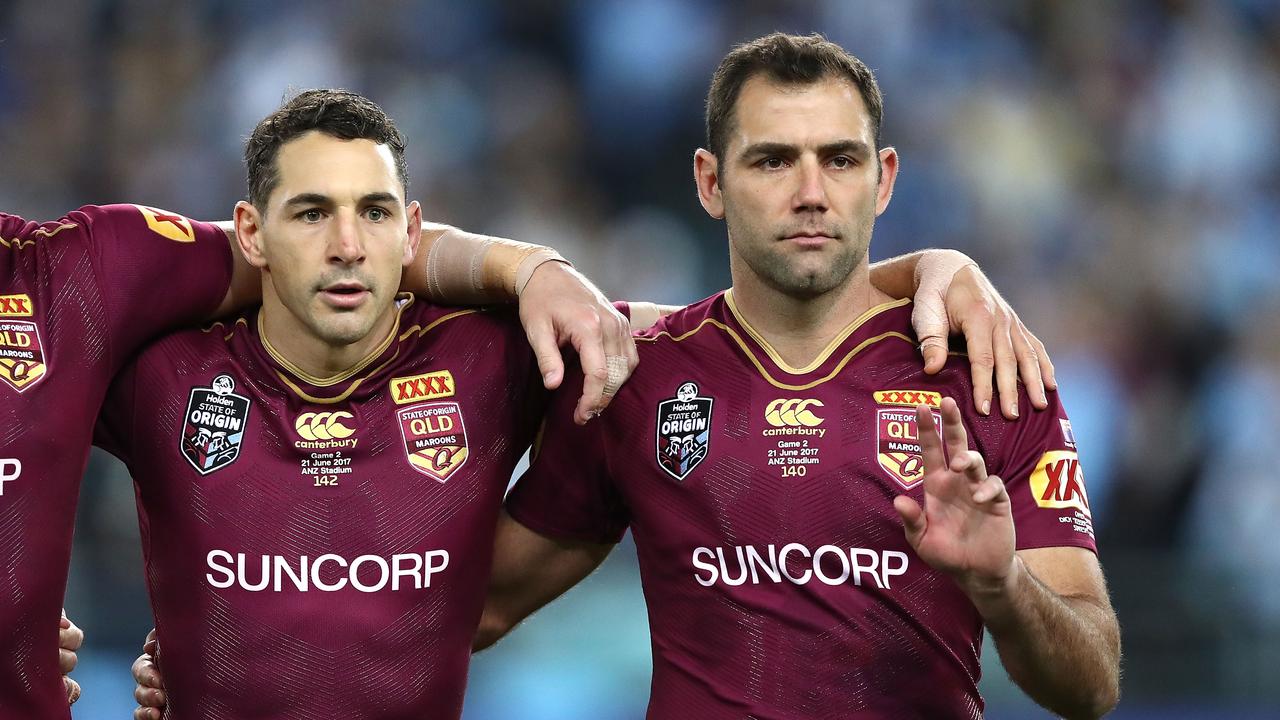 Billy Slater and Cameron Smith have a long history together. (Photo by Ryan Pierse/Getty Images)