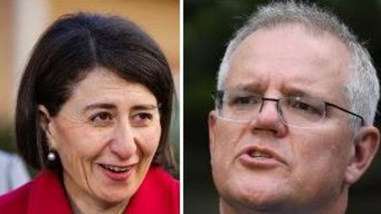 Gladys Berejiklian is at odds with Scott Morrison over vaccine passports. Picture: NCA News Wire