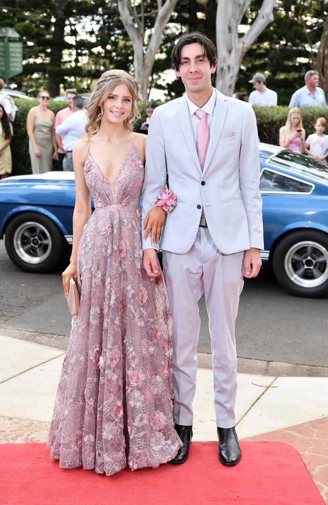 Zoe Silvester and Will Goodall at Centenary Heights State High School formal. Picture; Patrick Woods.