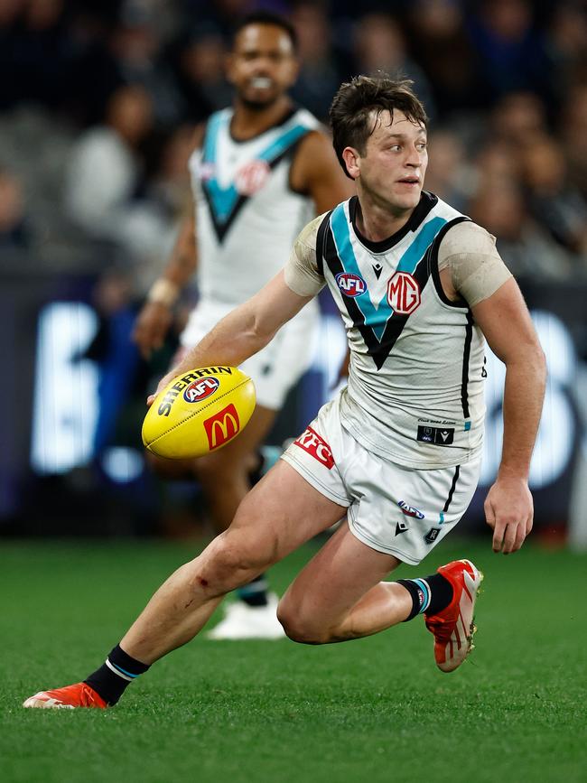 The Power brought in Zak Butters after a clean-out in 2018. Picture: Michael Willson/AFL Photos via Getty Images.