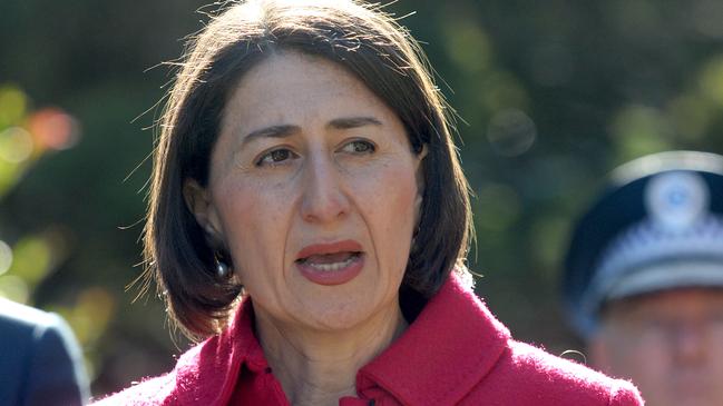 Premier Gladys Berejiklian suffered from the fallout of McCormack’s leadership at the last state election. Picture: Jeremy Piper