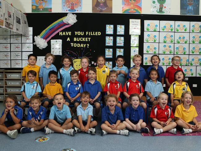 All Saints Anglican College Prep Class G. Picture Glenn Hampson BACK ROW Tace Ahu, Flynn Kennedy, Taya Luhan, Johdi Hunt, Laura Xu, Mac Hinze, Axel Hogbin, Munleen Singh, Finn Atkins MIDDLE ROW Caleb Fulton, Neil Sharma, Cooper Kennedy, Lachie McLaren, Ivy Sanders, Jacob Leivenzon, Chanel Hau, Chloe Lai FRONT ROW Valentina Fitzpatrick, Jon Ronaldson, James Chong, Orlando Raso, Helena Schuetze, Emily George, Chelsea Campbell, Sarah Lackie