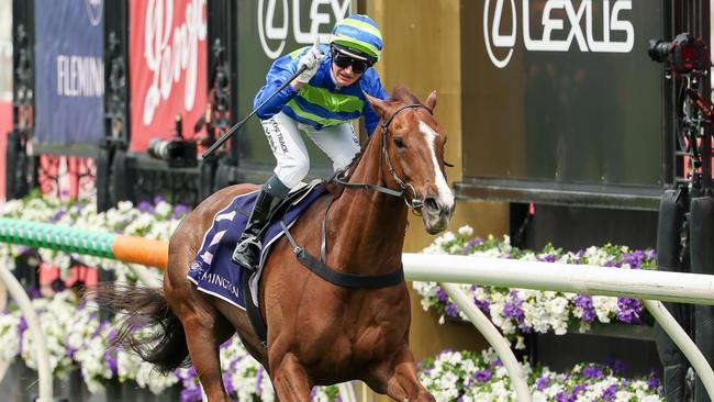 Jamie Kah is chasing another Group 1 victory on Another Wil in the All-Star Mile on Saturday. Picture: Morgan Hancock/Racing Photos via Getty Images