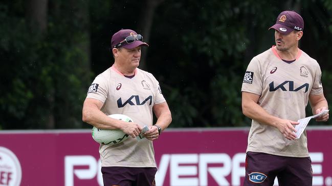 Brisbane coach Kevin Walters has been the victim of friendly fire. Picture: Liam Kidston