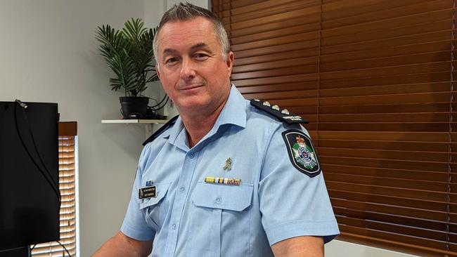 Acting Inspector Scot Warrick speaks to media in Townsville on Friday, December 30.