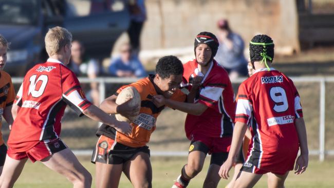 Jiale Litidamu as a Souths Toowoomba junior in 2019.