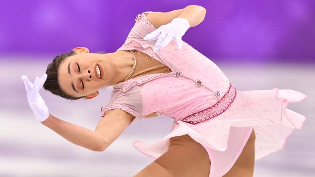 Australia's Kailani Craine in the women's single skating short program. Picture: AFP