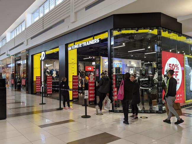 Northland Shopping Centre, Preston images of social distancing, temperature checks, queues on 21 May 2020 during coronavirus lockdown