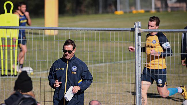 Andrew Johns is helping tutor the Parramatta playmakers. Photograph by Adam Yip.