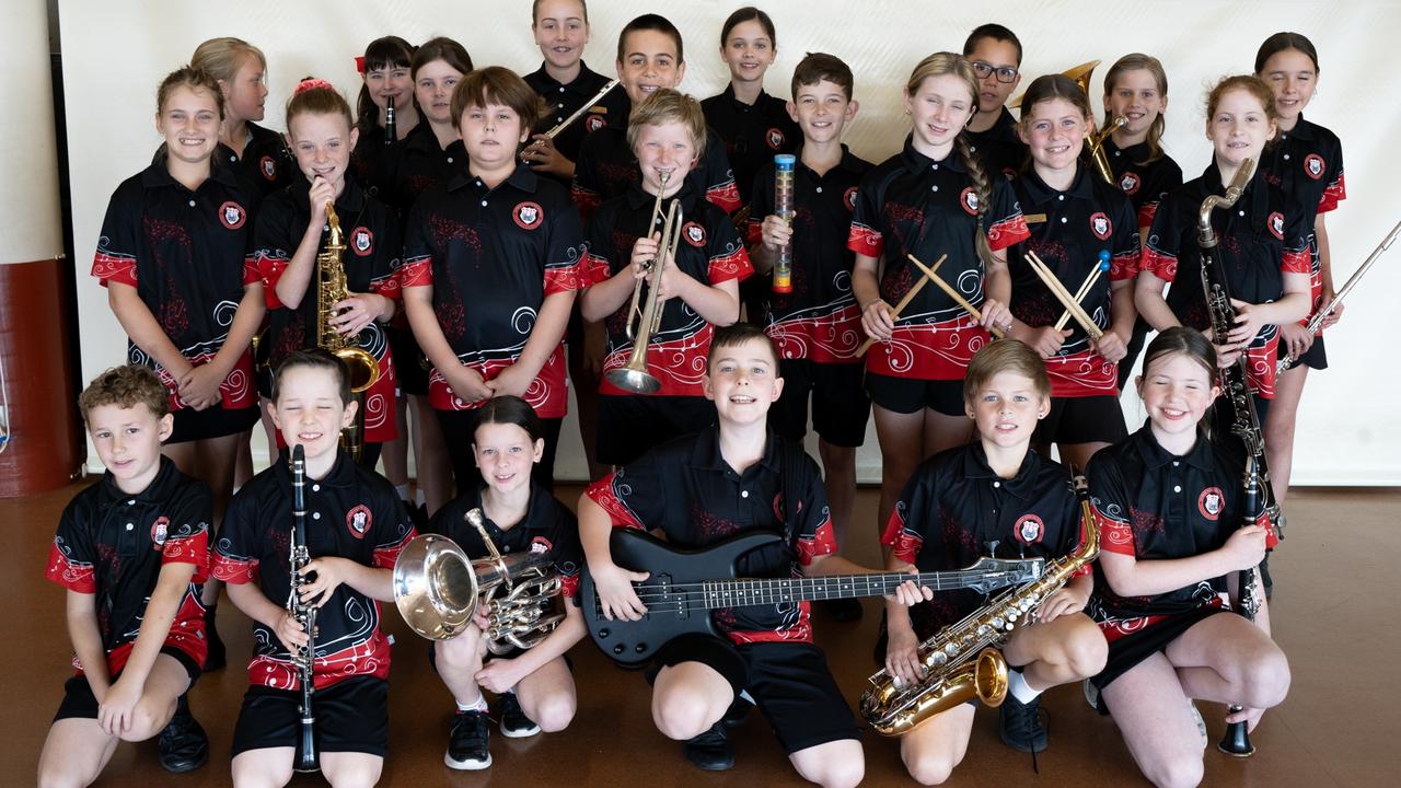 Gympie West State School Primary Concert Band at the Gympie Eisteddfod. July 31, 2023. Picture: Christine Schindler