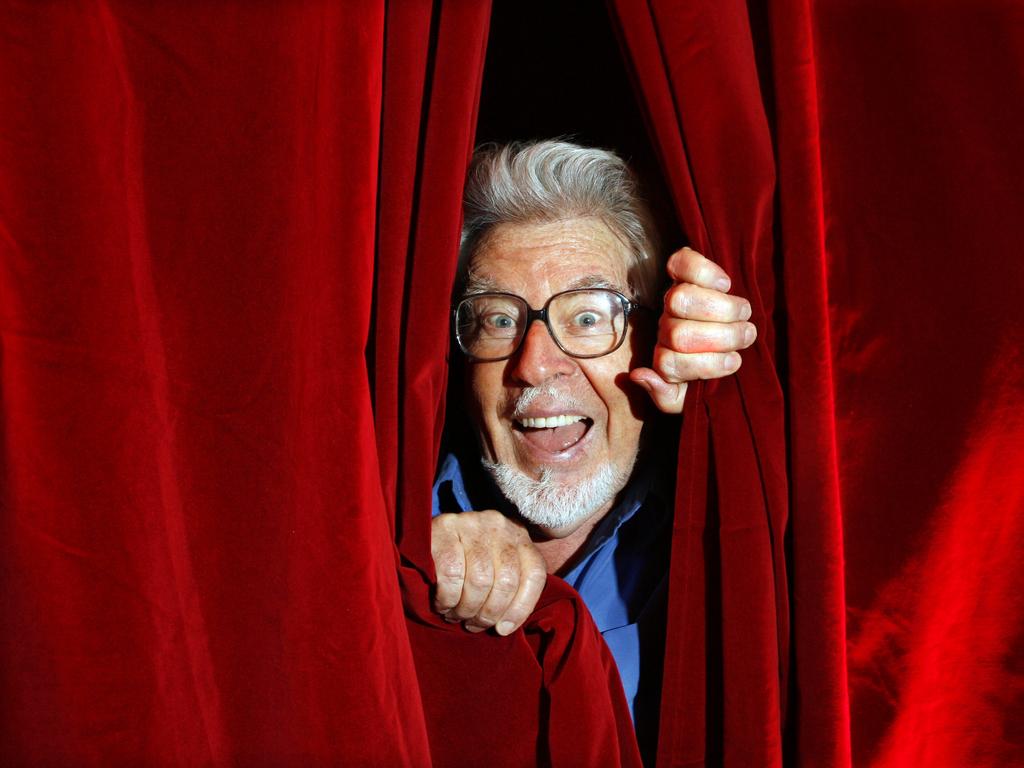 Disgraced entertainer and singer Rolf Harris at Melbourne’s Town Hall in 2008.