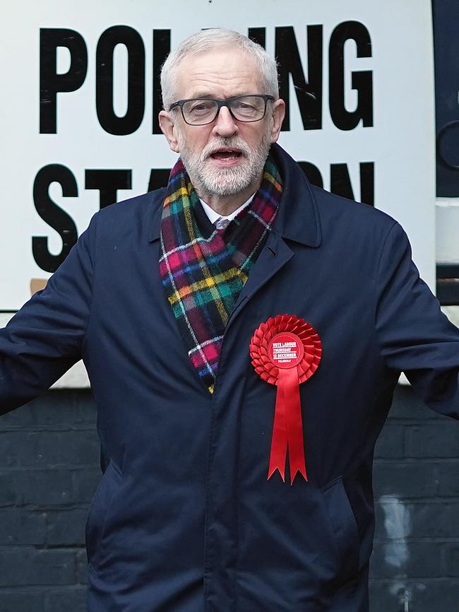 Jeremy Corbyn represents communism in a cardigan. Picture: Getty Images.