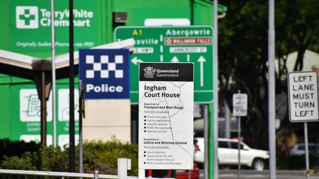 A photograph taken outside the Ingham Magistrates Court in Hinchinbrook Shire on Friday. Picture: Cameron Bates